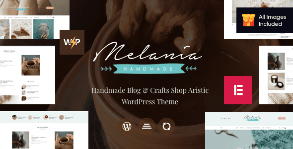 Melania | Handmade Blog and Shop WordPress Theme